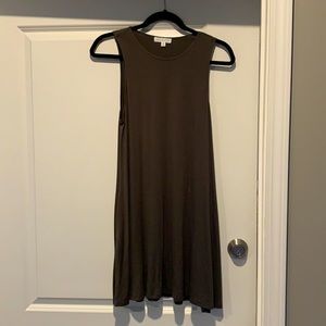 Socialite olive green T-shirt dress